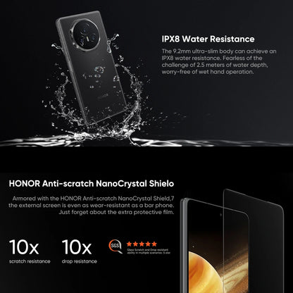 HONOR Magic V3 Global Version 5G Smartphone 120Hz Foldable LTPO OLED 7.92" Display Snapdragon 8 Gen 3 5150mAh 66W NFC IPX8