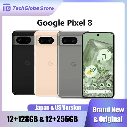 Google Pixel 8 5G Pixel8 6.2 inch OLED 8GB RAM 128/256GB ROM NFC Octa Core Google Tensor G3 Original Unlocked Android Cell Phone