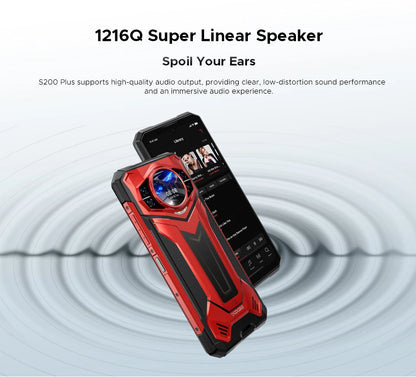Global Version S200 Plus 5G Rugged Phone Dimensity 7300 12GB 512GB 6.72” FHD+ 120Hz IPS 100MP AI Camera 10100mAh Battery NFC