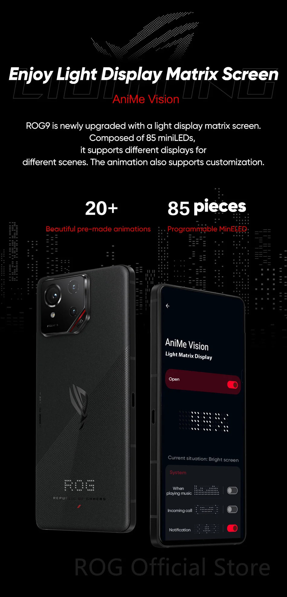 World Premiere ASUS ROG Phone 9 5G Smartphone Snapdragon 8 Elite 6.78‘’ 185Hz AMOLED Display ROG 9 Pro 5800mAh NFC Mobile Phone