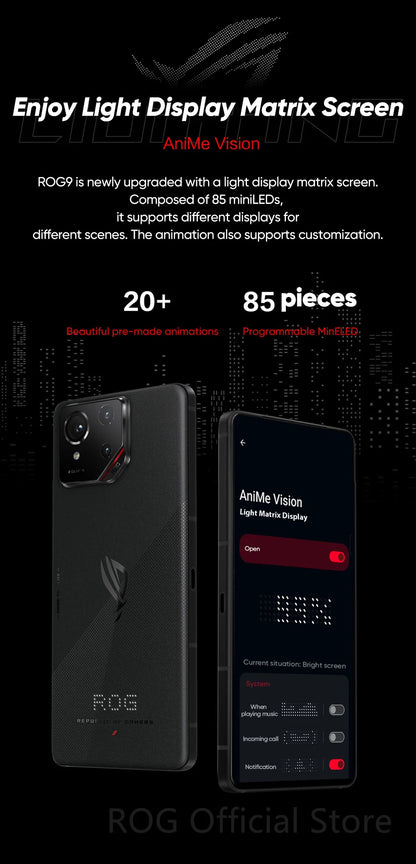World Premiere ASUS ROG Phone 9 5G Smartphone Snapdragon 8 Elite 6.78‘’ 185Hz AMOLED Display ROG 9 Pro 5800mAh NFC Mobile Phone