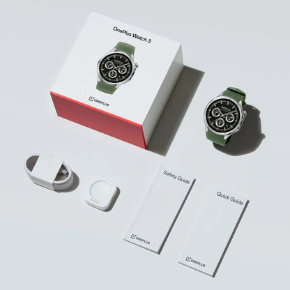 Original OnePlus Watch 3 Global Version Smart Watch 1.5 inches AMOLED 32GB Memory Snapdragon W5 Wear OS by Google NFC IP68 5ATM