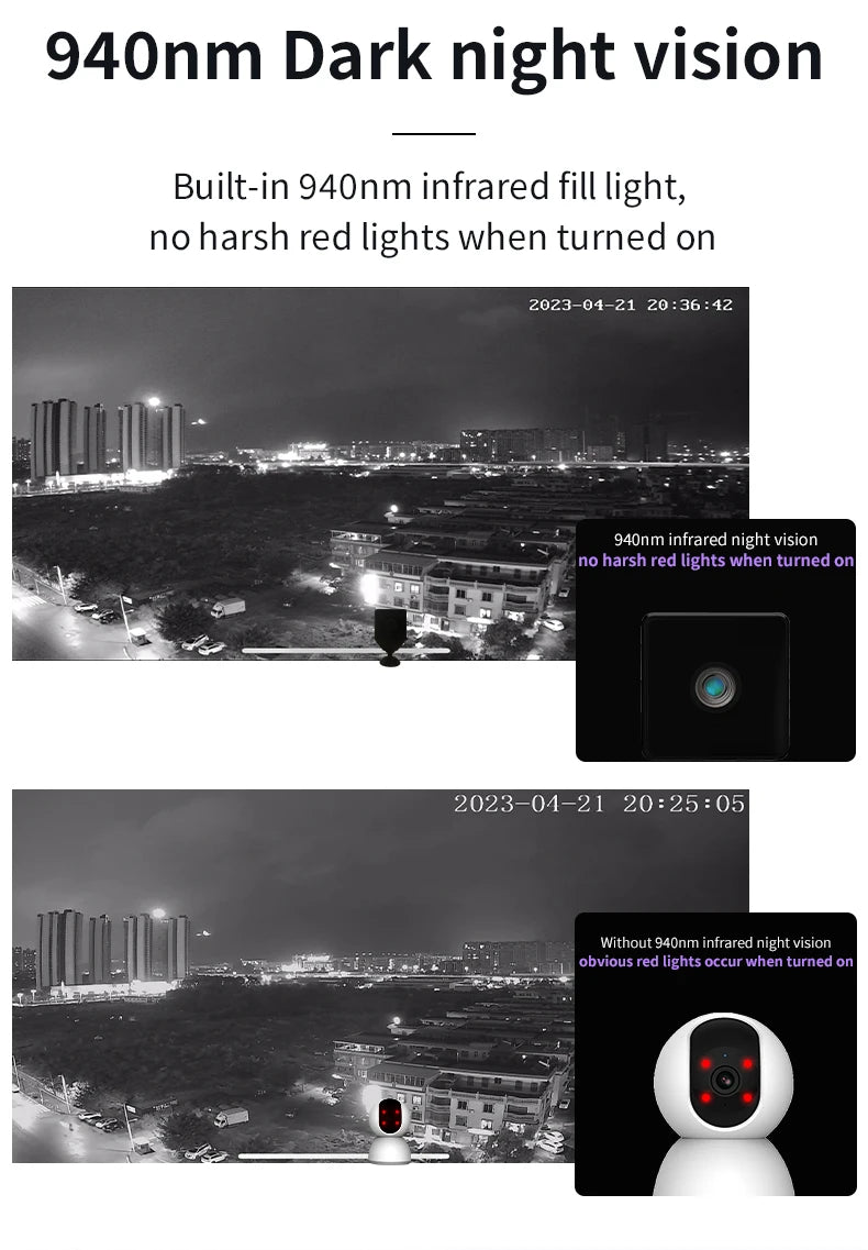 Wireless Mini Camera 5MP Security Wifi Camera Motion Detection Surveillance Home Smart Recorder Infrared Night Vision V380 Pro