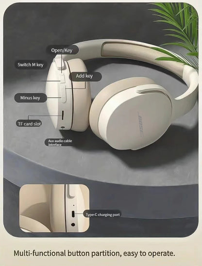 Bosebye Headphones P2961 Wireless Bluetooth 5.3 Original Earphone Stereo HIFI Headset Game Earbuds With Mic For Samsung iPhone - Universal Market