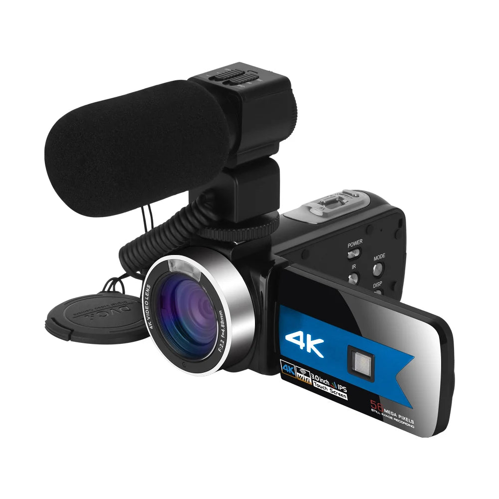 Full HD Video Camera Vlogging Camcorder For Youtube Live Stream WIFI Webcam Night Vision 4K 16X Zoom Photography Digital Cameras