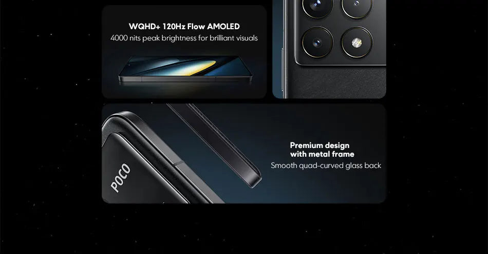 NEW 5G POCO F6 Pro Global Version Smartphone 256GB 512GB 1TB Snapdragon® 8 Gen 2 120W HyperCharge WQHD+120Hz Flow AMOLED Display