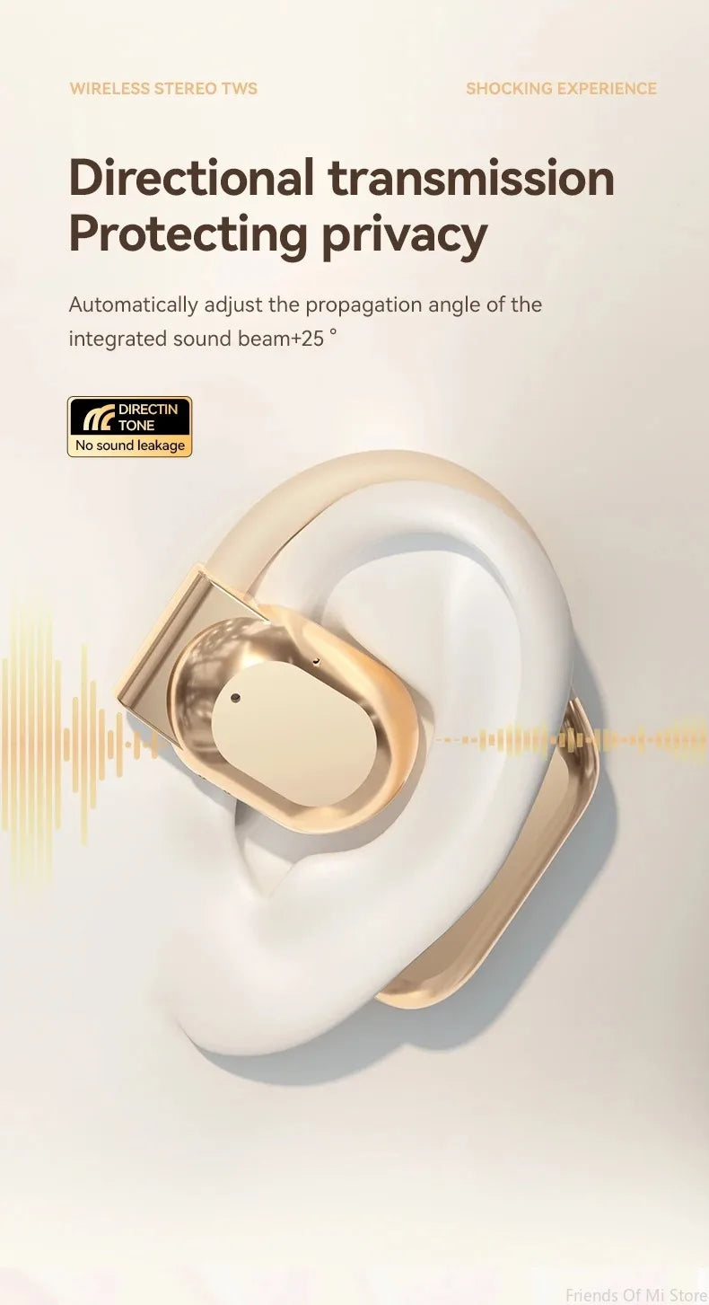 XIAOMI M62 Open Hanging Wireless Earphones with Air Bone Conduction Waterproof and Painless Wearing, Running Earphones with Mic - Universal Market