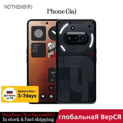 Global Version Nothing Phone (3a) Qualcomm Snapdragon 7s Gen 3 6.77 AMOLED Screen 120Hz Dual 50 MP Camera