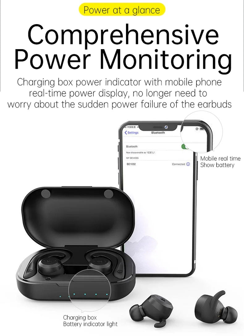 Xiaomi Bluetooth headphones Dual Wear Style Sports Wireless Earphones TWS  Stereo Gaming Headset for sports - Universal Market