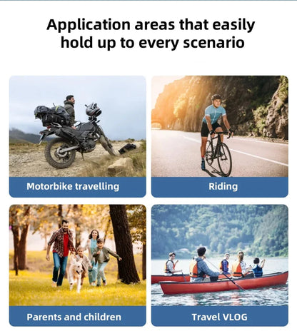 1080P HD Outdoor Sports Camera Anti-shake Waterproof WiFi Action Camera Long Battery Life Hands-Free 120° Wide-angle 1080P
