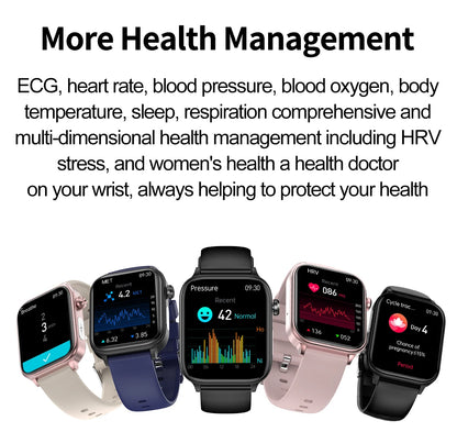 AI Diagnostic Detector Smart Watch Women Blood Lipid and Uric Acid Body Composition Test Women Menstrual Health Tracker 2025 New