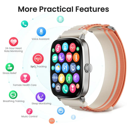 HAYLOU RS5 Smart Watch Men 2.01'' AMOLED Display 24H Health Monitoring Bluetooth Phone Calls AI Voice Assistant Sport Smartwatch