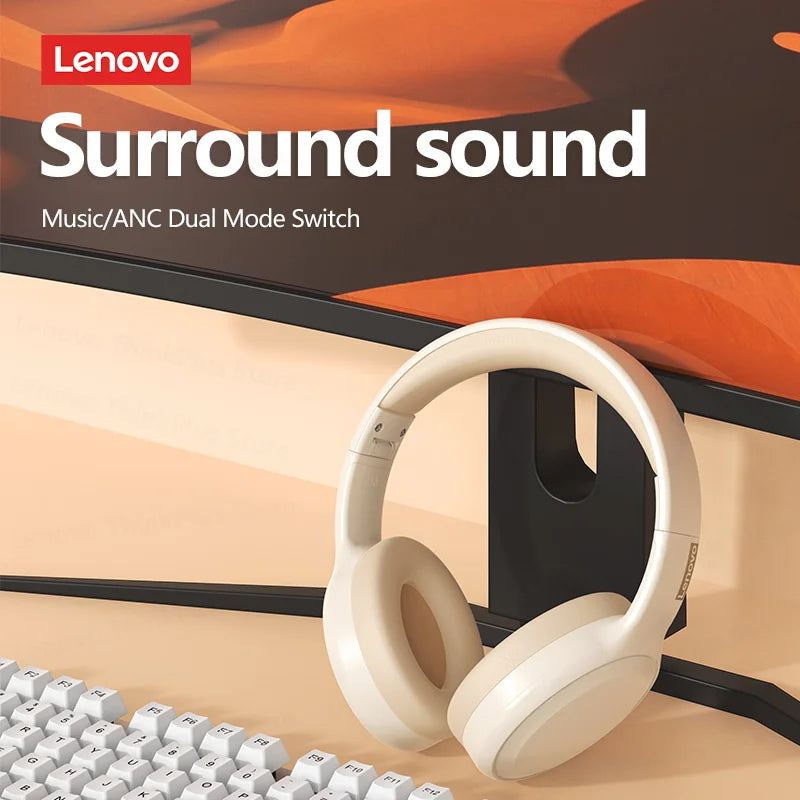 Original Lenovo th30 wireless earphone Bluetooth earphone 5,0 foldable headset sports earphone gaming earphone - Universal Market