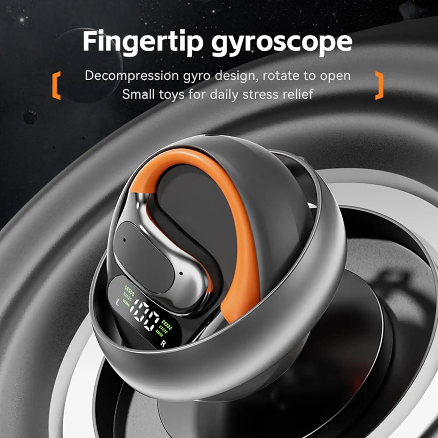 AI Translator Clip-on Headphones 144 Languages Real Time Two-Way Translation Earphones Stereo Sound Wireless Bluetooth Headsets - Universal Market
