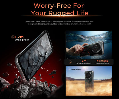 [World Premiere] HOTWAV T7S Ultra Thin Rugged Smartphone 6.52'' HD+ 4GB RAM 128GB ROM MobilePhone 6280mAh Battery 21MP Cellphone