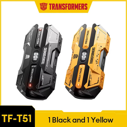 Choice TRANSFORMERS TF-T51 Bluetooth 5.4 TWS Earphones Low Latency Gaming Earbuds Long Endurance HiFi Music Headphones With mic - Universal Market