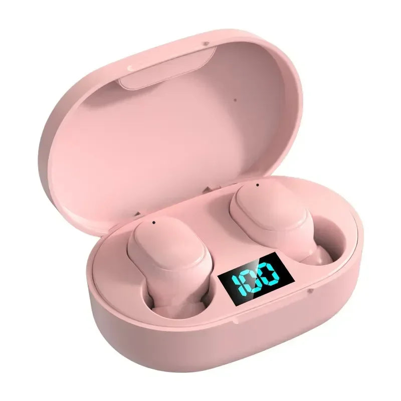 E6S TWS Bluetooth Earphones Wireless Bluetooth Headset Noise Cancelling Headsets With Microphone Headphones For Xiaomi Redmi - Universal Market
