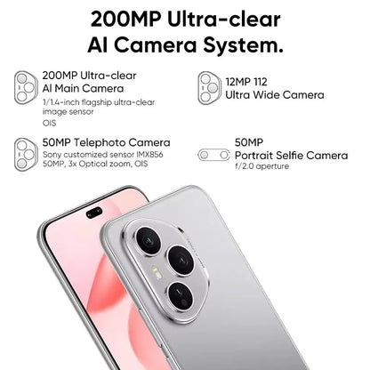 2025 Global Version HONOR 400 Pro 5G Smartphone Snapdragon 8 Gen 3 6.7'' AMOLED Display 200MP 100W Wired 50W Wireless IP68&IP69