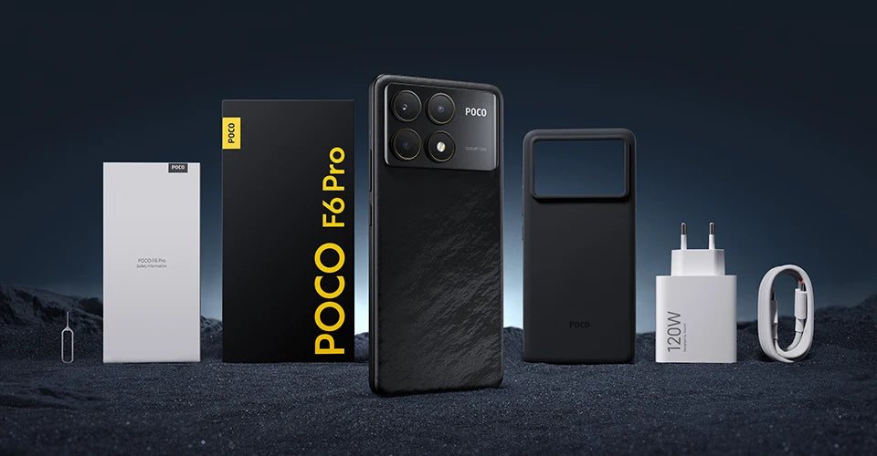 POCO F6 Pro Global Version Snapdragon® 8 Gen 2 Smartphone 120W HyperCharge 50MP triple camera WQHD+ 120Hz Flow AMOLED display