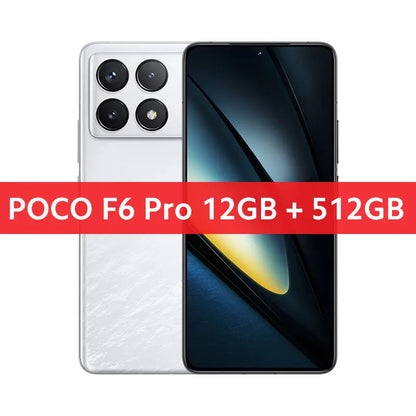 NEW 5G POCO F6 Pro Global Version Smartphone 256GB 512GB 1TB Snapdragon® 8 Gen 2 120W HyperCharge WQHD+120Hz Flow AMOLED Display
