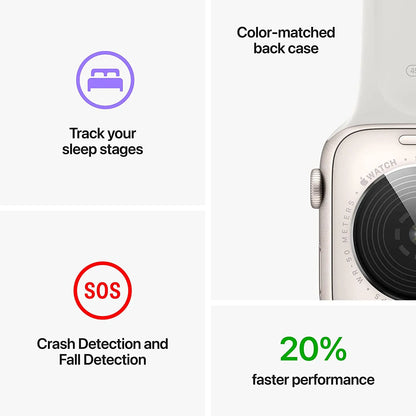 100% Original Apple Watch SE (2nd Gen) 40mm / 44mm Aluminum Case with Sport Band iOS SmartWatch