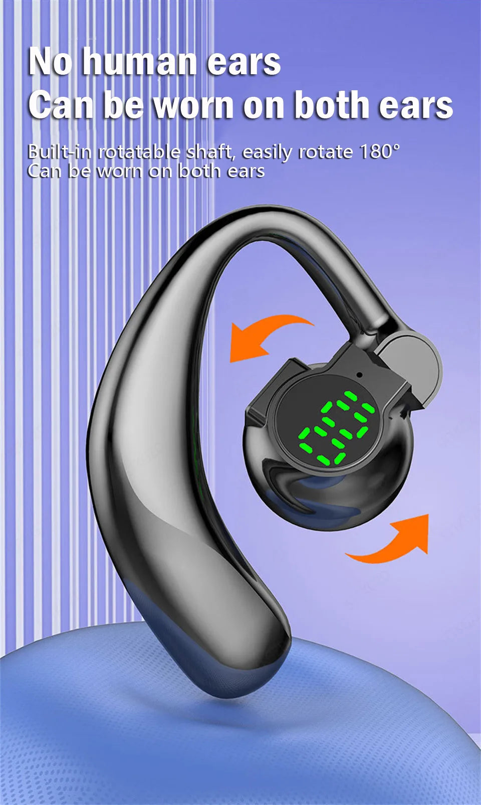 Wireless Bluetooth Headphones Full Open Headset Air Conduction Ear Hook Earphones Handsfree Noise Canceling Audifonos Sports - Universal Market
