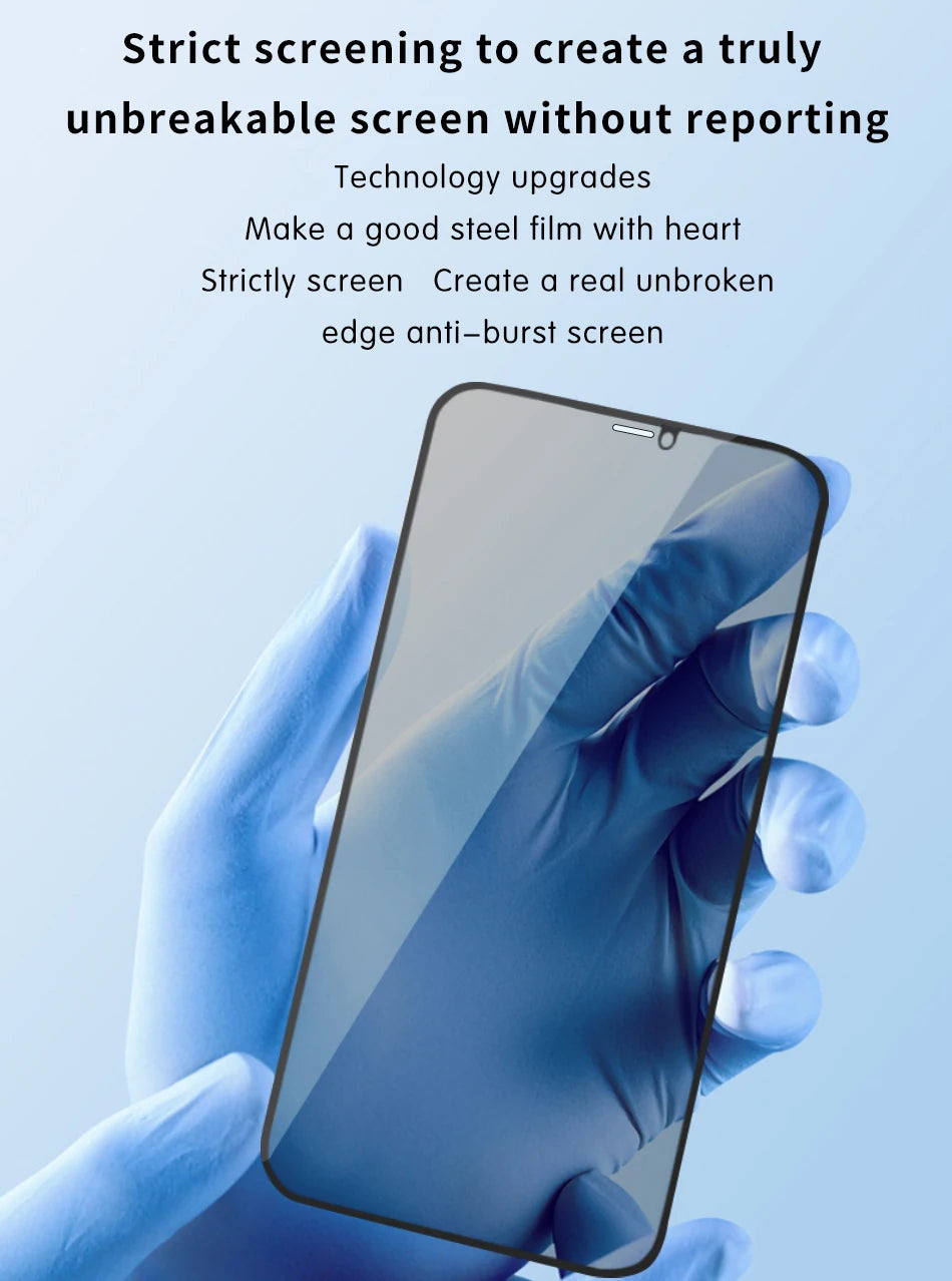 WiWU 9H iPrivacy Tempered Glass for iPhone 15 15Pro 15 16 Pro Max Anti-fingerprint Full Cover Screen Protectors for iPhone 16
