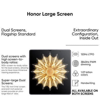 HONOR Magic V2 Global Version 5G Smartphone 7.92" Foldable OLED Display Snapdragon 8 Gen 2 HONOR 66W Charge 5000mAh BatteryNFC