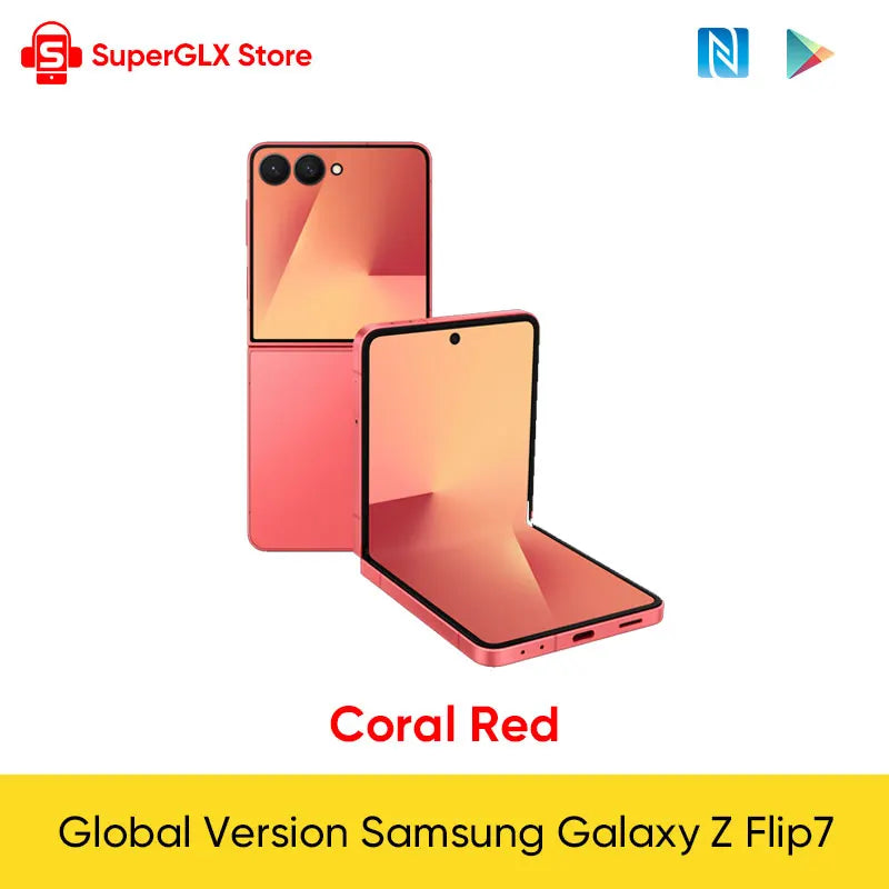 2025 New Samsung Galaxy Z Flip7 Foldable AI Smartphone Exynos 2500 6.9" Dynamic AMOLED Display 50MP Camera for Selfies 4300mAh