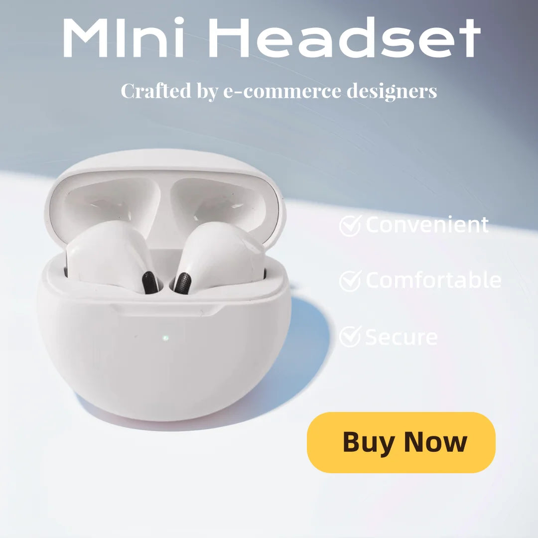 TWS Bluetooth Earphones Wireless Bluetooth Headset Noise Cancelling Earbuds with Mic Wireless Headphones - Universal Market