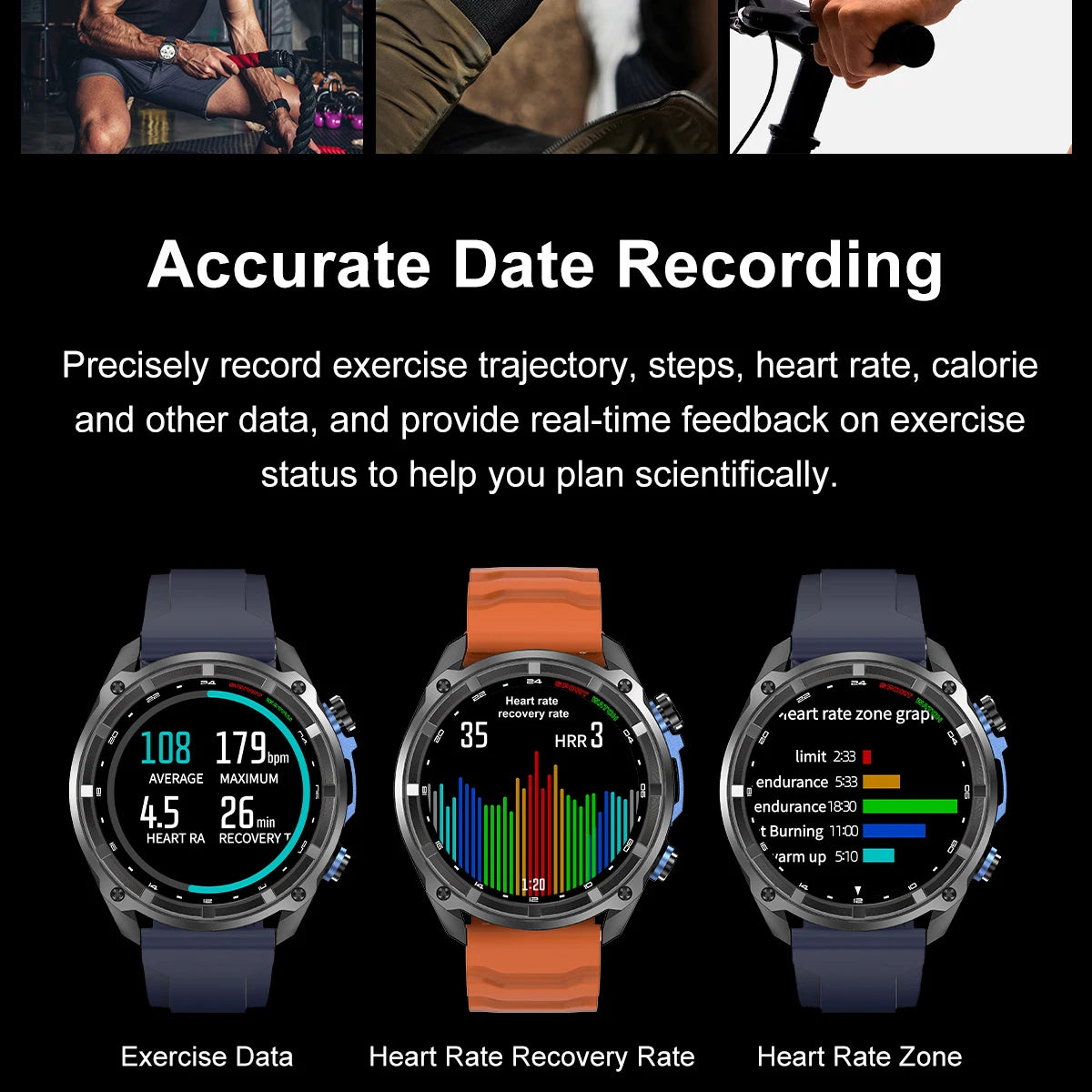 2025 NEW GPS Smart Watch with Offline Map 30m Waterproof 860mAh Big Battery Military Smartwatch Men 4GB Storage Video Player