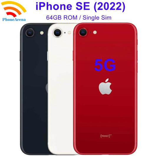 New Arrival iPhone SE 2022 64GB Se3 ROM A15 Bionic Chipset 12MP Camera 4.7' Original Retina LCD Fingerprint 5G Mobile Phone - Universal Market