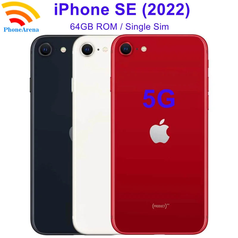 New Arrival iPhone SE 2022 64GB Se3 ROM A15 Bionic Chipset 12MP Camera 4.7' Original Retina LCD Fingerprint 5G Mobile Phone - Universal Market