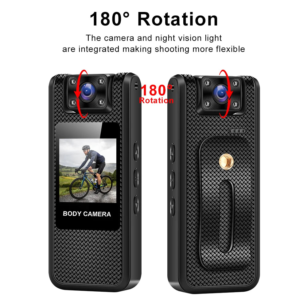Portable 4K Mini Camera Digital Video Recorder With WiFi Worn Police Small Body Cam Infrared Night Vision Sports DV Camcorders - Universal Market