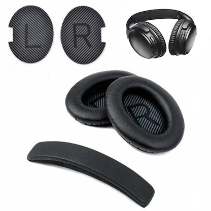 Replacement Ear Pads Earpads Headband for Bose QuietComfort QC 2 15 25 35 Ear Cushion QC2 QC15 QC25 QC35 SoundTrue Headphones - Universal Market