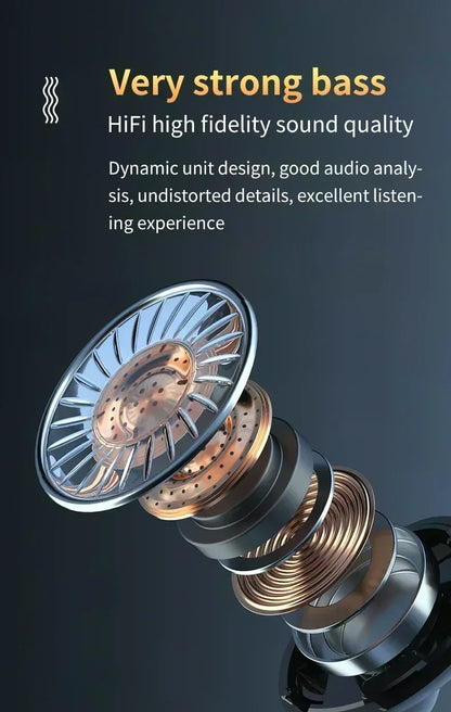 Original M10 Headphones Bluetooth Wireless Earpods Sports Stereo Noise Canceling Headphone Microphone Speaker - Universal Market