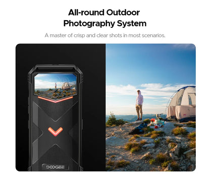 Global Version DOOGEE V Max Plus Rugged Phone 6.58" 120Hz 36GB(16+20) 512GB 200MP Ai Camera 22000mAh Lighting effect Android 14