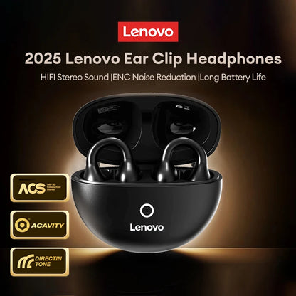 Lenovo LP25 OWS Bluetooth 5.4 Wireless Earphone Long Battery Life Headset Noise Canceling Gaming Headphones HIFI Stereo With Mic - Universal Market