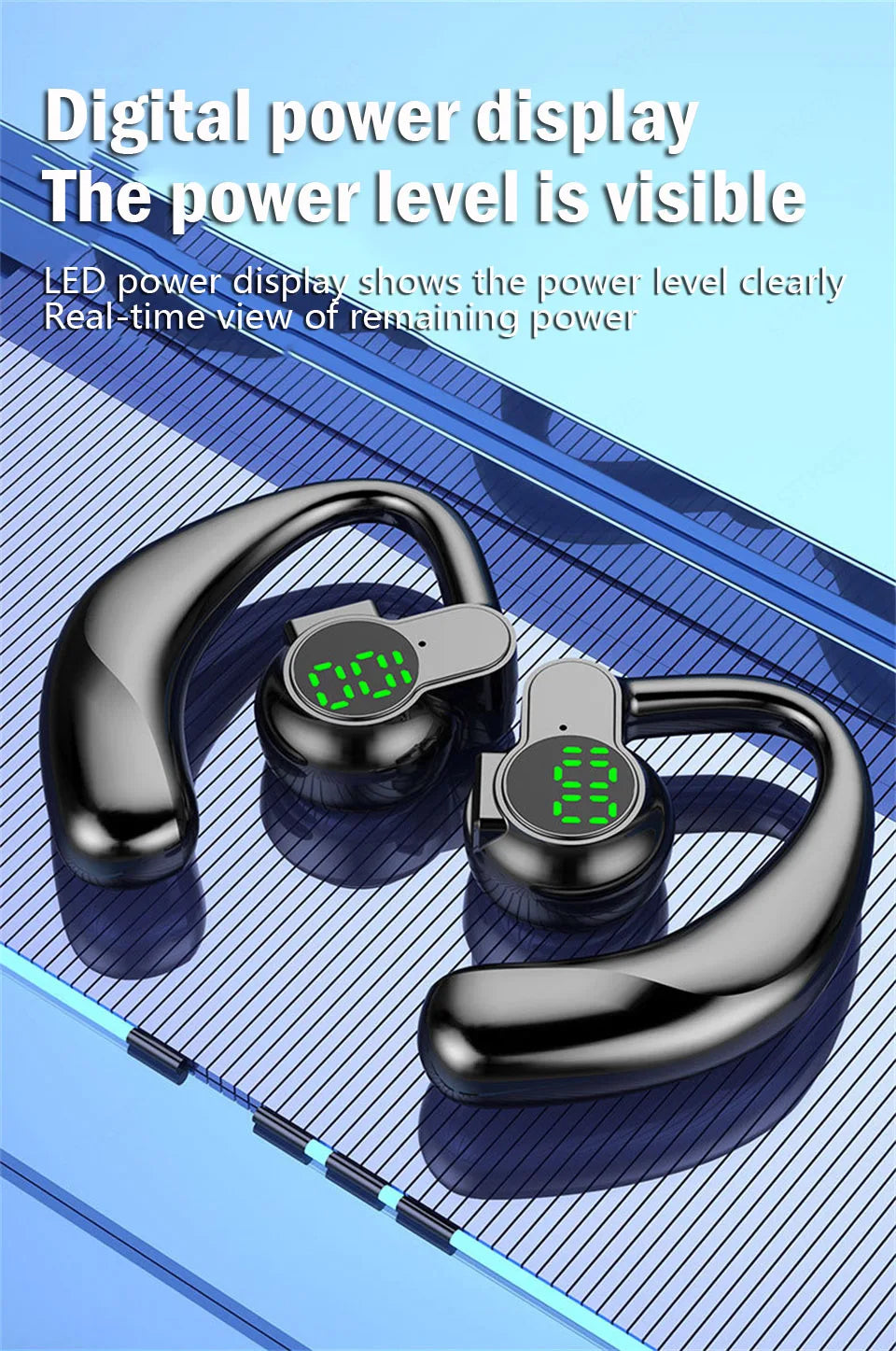 Wireless Bluetooth Headphones Full Open Headset Air Conduction Ear Hook Earphones Handsfree Noise Canceling Audifonos Sports - Universal Market