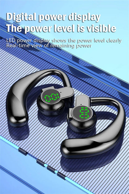 Wireless Bluetooth Headphones Full Open Headset Air Conduction Ear Hook Earphones Handsfree Noise Canceling Audifonos Sports - Universal Market