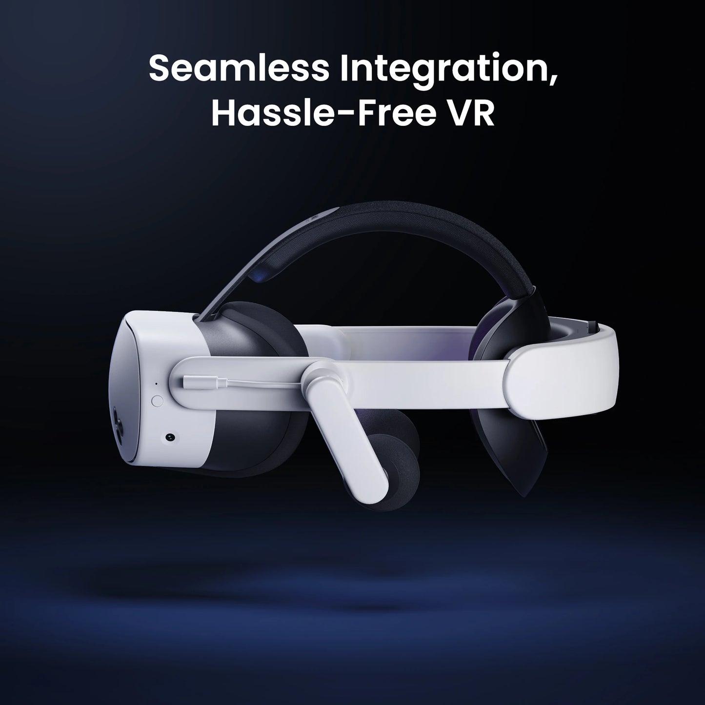 KIWI design Audio Head Strap with Battery for Meta/Oculus Quest 3/3S, K4 Duo DualFast Charging Headset, VR Accessories with Bala