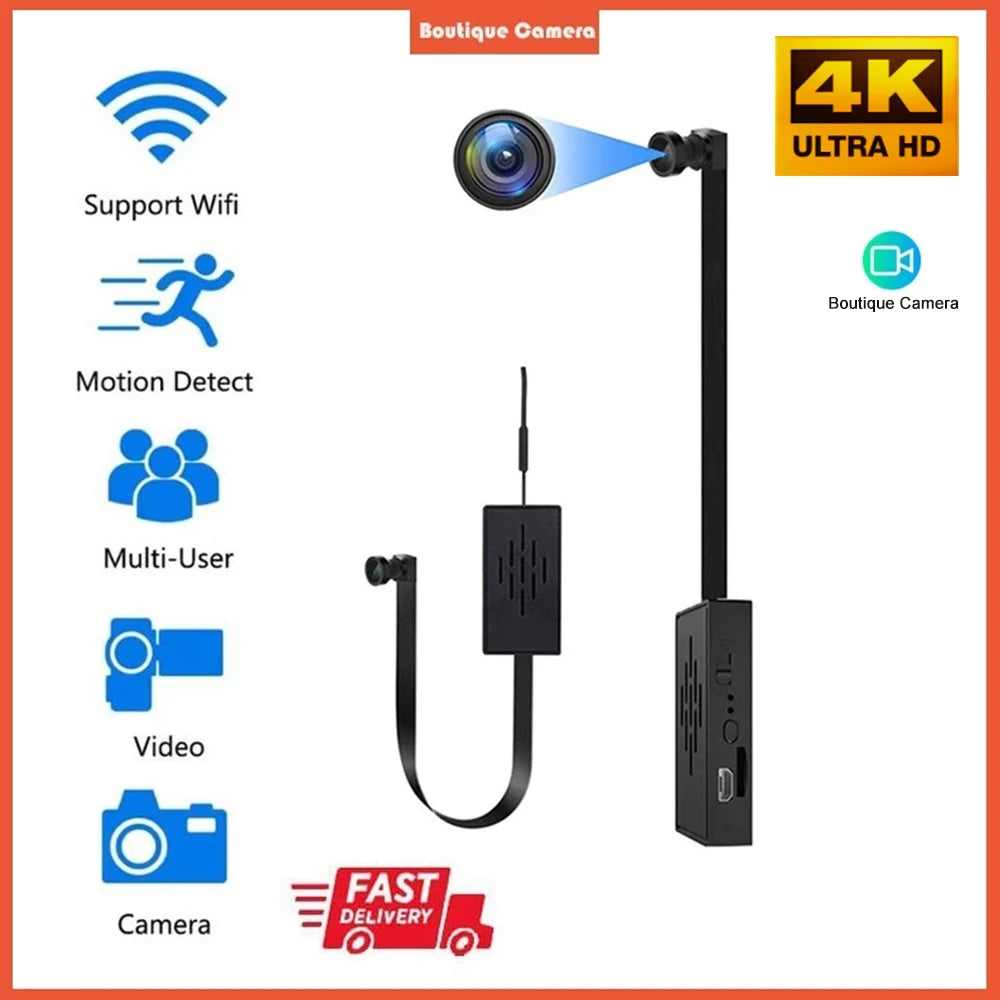 HD 1080P DIY Portable WiFi IP Mini Camera P2P Infrared Night Vision Remote View Micro Webcam Camcorder Wearable Video Recorder - Universal Market