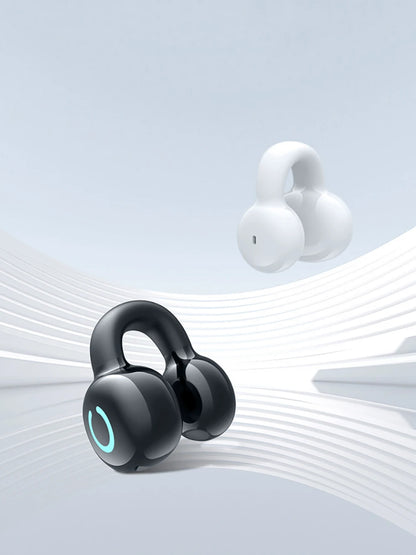 Bluetooth 5.3 Earphone Ear Clip Headphones TWS Wireless Headset HiFi Stereo Noise Reduction Earbud for Xiaomi iPhone Samsung - Universal Market