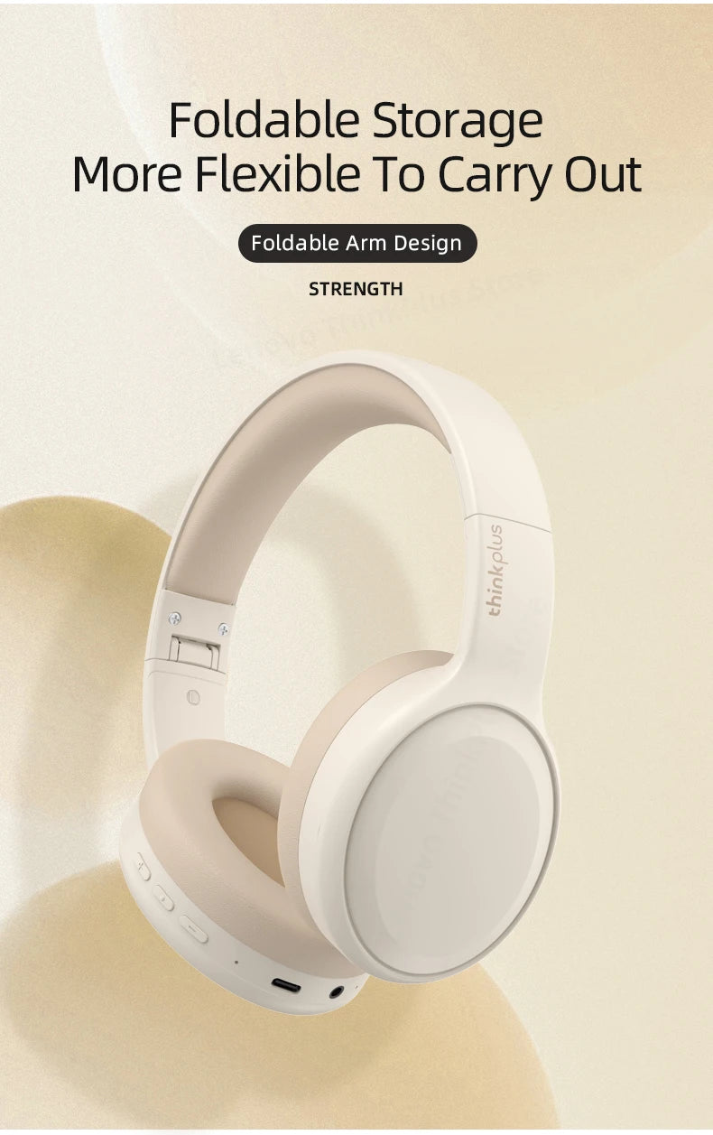 Original Lenovo th30 wireless earphone Bluetooth earphone 5,0 foldable headset sports earphone gaming earphone - Universal Market