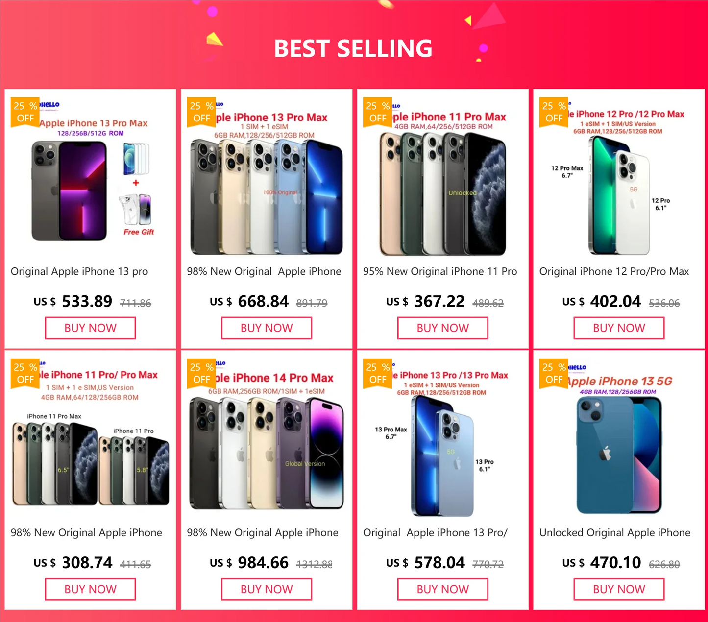 98% New Original Apple iPhone 12/13 mini 5.4" Genuine RAM 4GB ROM 128/256GB A15 Bionic IOS Face ID NFC 5G Unlocked  Cellphone - Universal Market