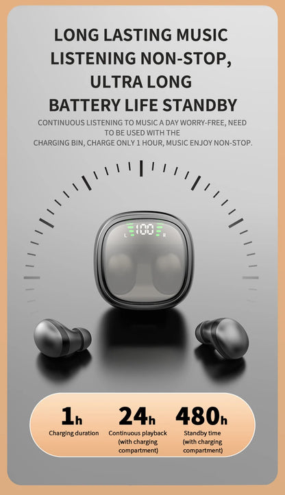 Xiaomi Mini Wireless Bluetooth 5.3 Headset Small Earbuds Sleep Work Music Sports Invisible HD HIFI Bass Sound Quality Earphones - Universal Market