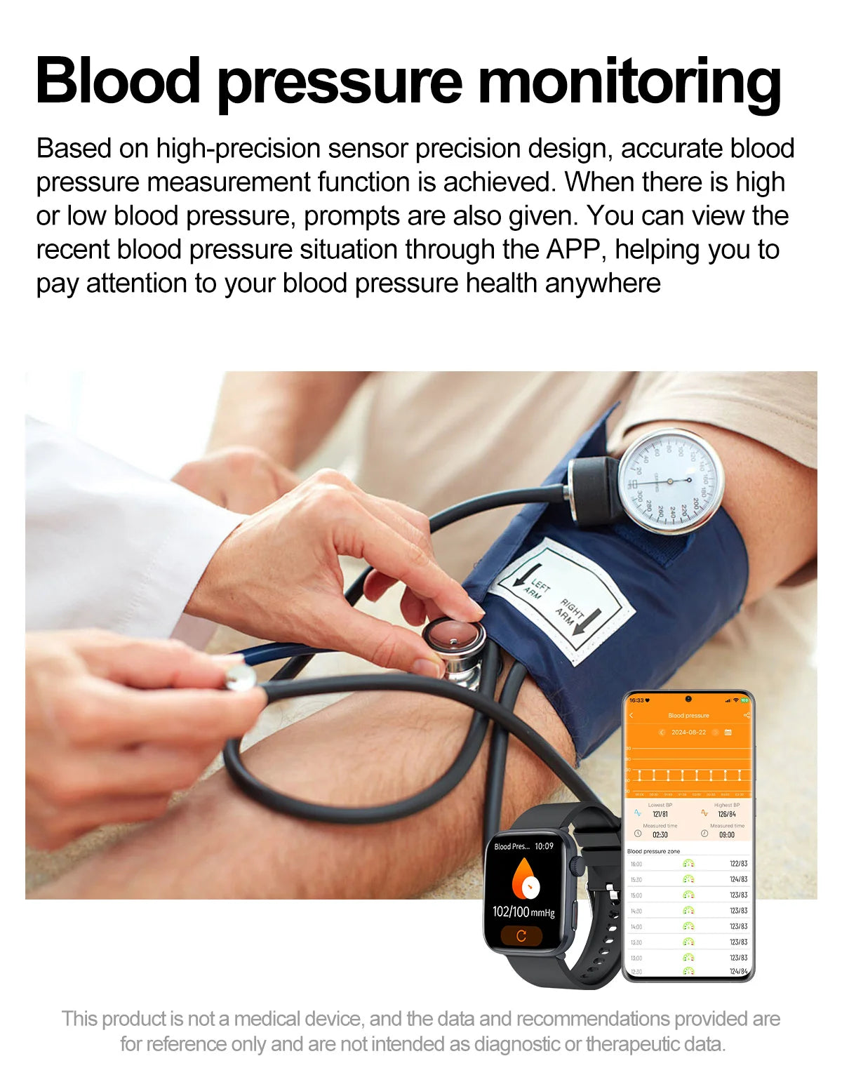 2025 AI Diagnosis NFC Smart Watch Women 1.85 inch AMOLED Blood pressure Heart Rate Temperature BT call Smartwatches Men For IOS
