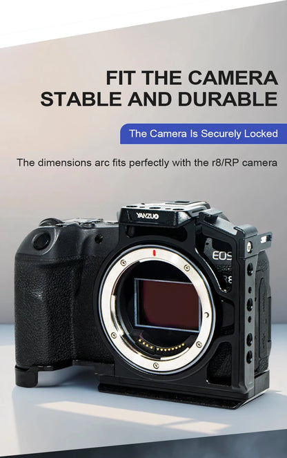 Suitable For Canon Eos R8 Rp Camera Case With Canon 1/4 Screw Hole Camera Bracket For Canon Eos R8 Camera Cage