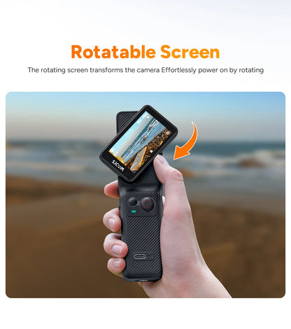 SJCAM C400 4K 30fps Dual Screen Action Camera with 90 Degree Flip Touch Screen 6 Axis Gyro Stabilization Long Battery Life - Universal Market