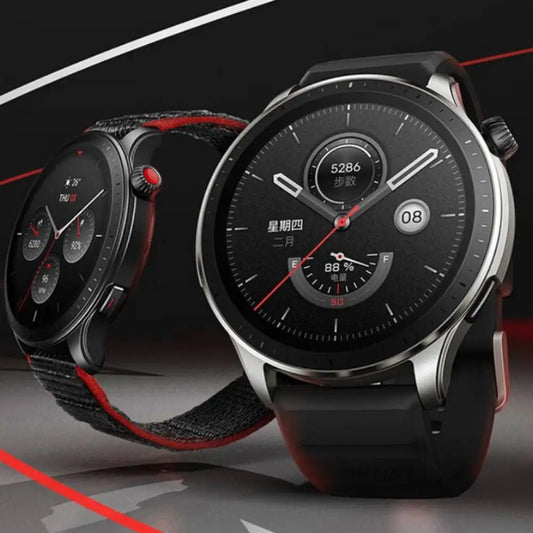 New Amazfit GTR 4 Global Version 46mm Smartwatch AMOLED Display Zepp OS App 14-day Battery Life GPS Watch for Andriod IOS Phone